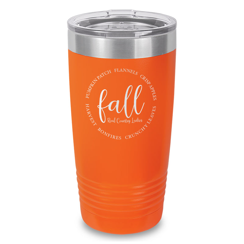 Fall Laser Etched Tumbler