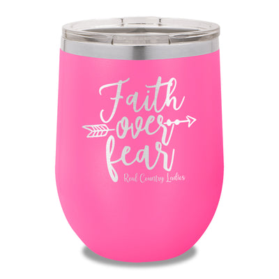 Faith Over Fear 12oz Stemless Wine Cup