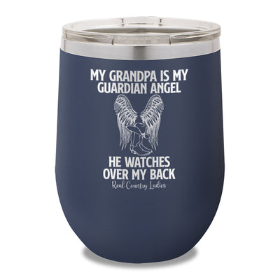 My Grandpa Is My Guardian Angel 12oz Stemless Wine Cup