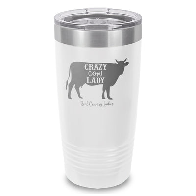 Crazy Cow Lady Laser Etched Tumbler