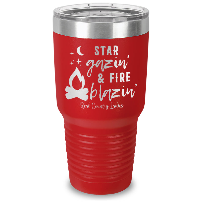 Star Gazin And Fire Blazin Laser Etched Tumbler