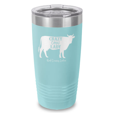 Crazy Cow Lady Laser Etched Tumbler