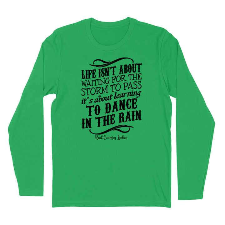 Dance In The Rain Black Print Hoodies & Long Sleeves