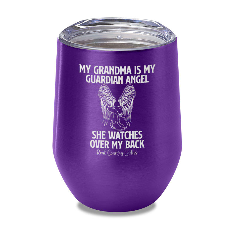 My Grandma Is My Guardian Angel Laser Etched Tumbler