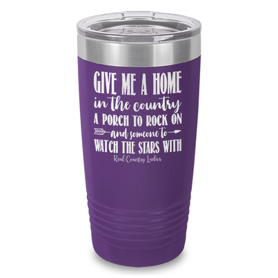 Give Me A Home In The Country Laser Etched Tumbler