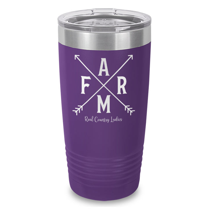 Farm Arrows Laser Etched Tumbler