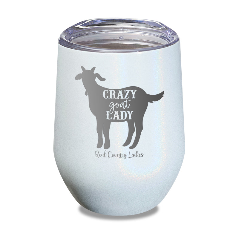 Crazy Goat Lady Laser Etched Tumbler