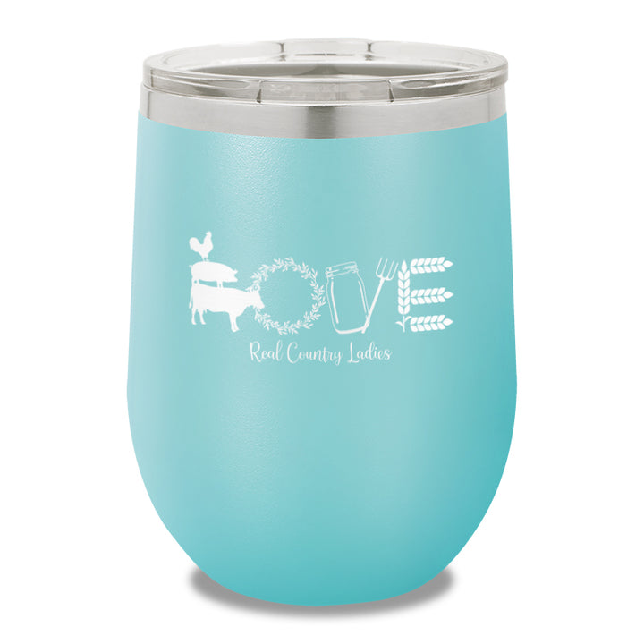 Farmhouse Love 12oz Stemless Wine Cup