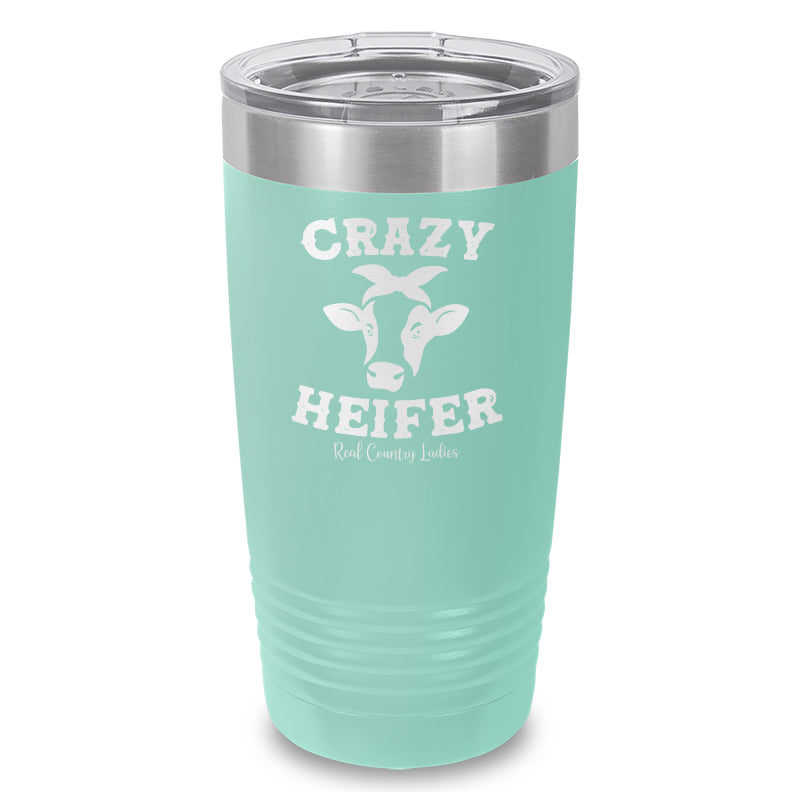 Crazy Heifer Laser Etched Tumbler