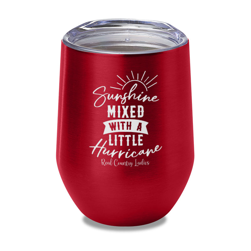 Sunshine Mixed With A Little Hurricane Laser Etched Tumbler