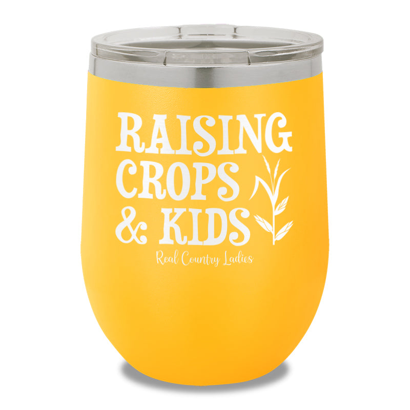 Raising Crops And Kids 12oz Stemless Wine Cup