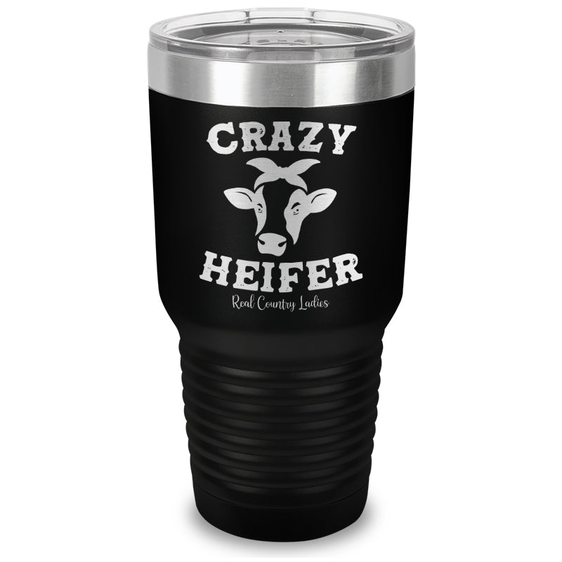 Crazy Heifer Laser Etched Tumbler