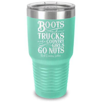 Boots And Trucks Laser Etched Tumbler