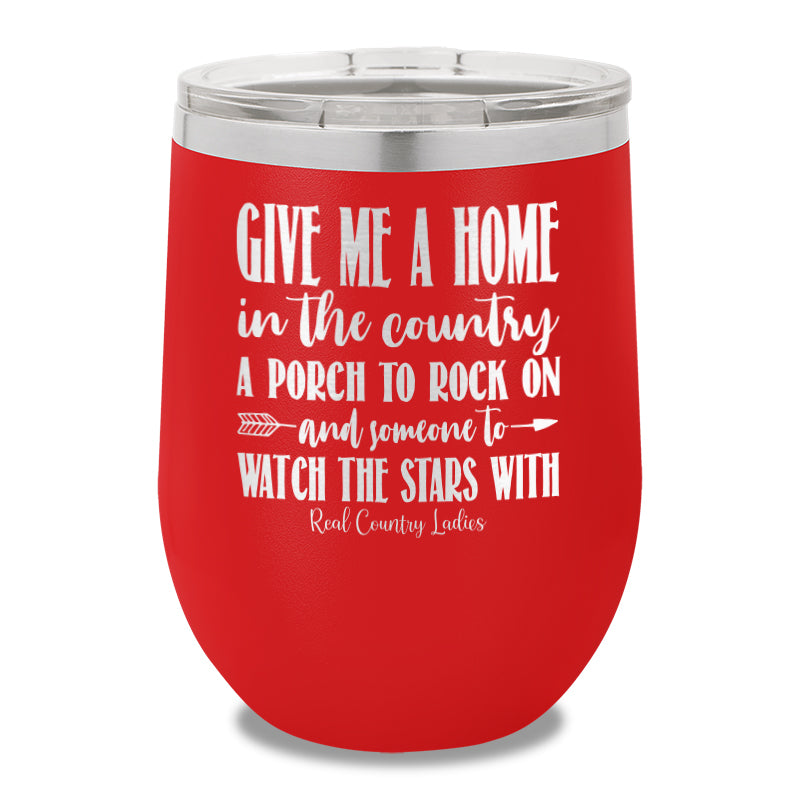 Give Me A Home In The Country 12oz Stemless Wine Cup