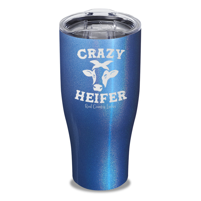 Crazy Heifer Laser Etched Tumbler