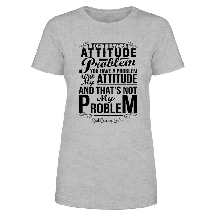 Not My Problem Black Print Front Apparel