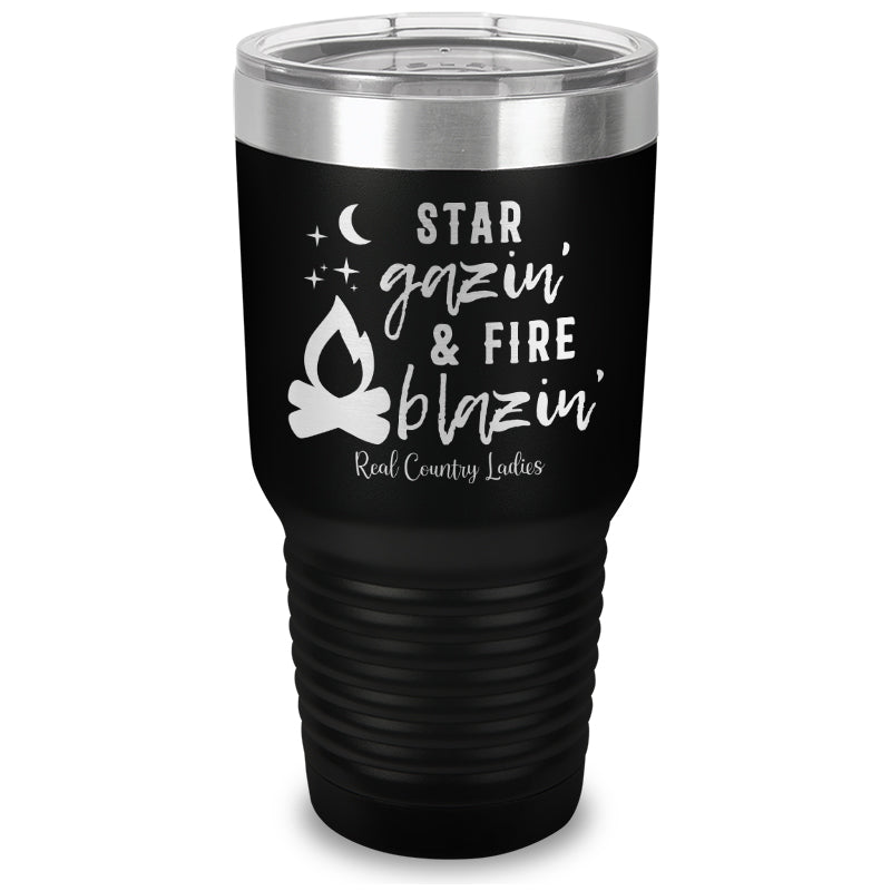 Star Gazin And Fire Blazin Laser Etched Tumbler