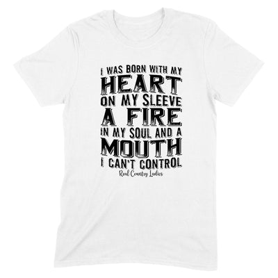 A Mouth I Can't Control Black Print Front Apparel