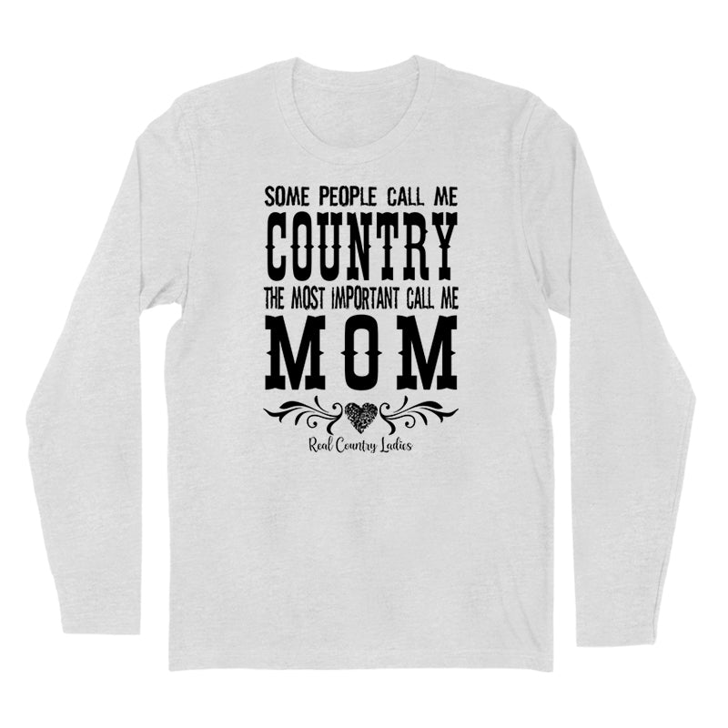 Country Mom Black Print Hoodies & Long Sleeves