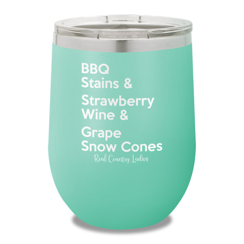 BBQ Stains 12oz Stemless Wine Cup