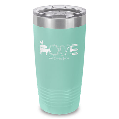 Farmhouse Love Laser Etched Tumbler