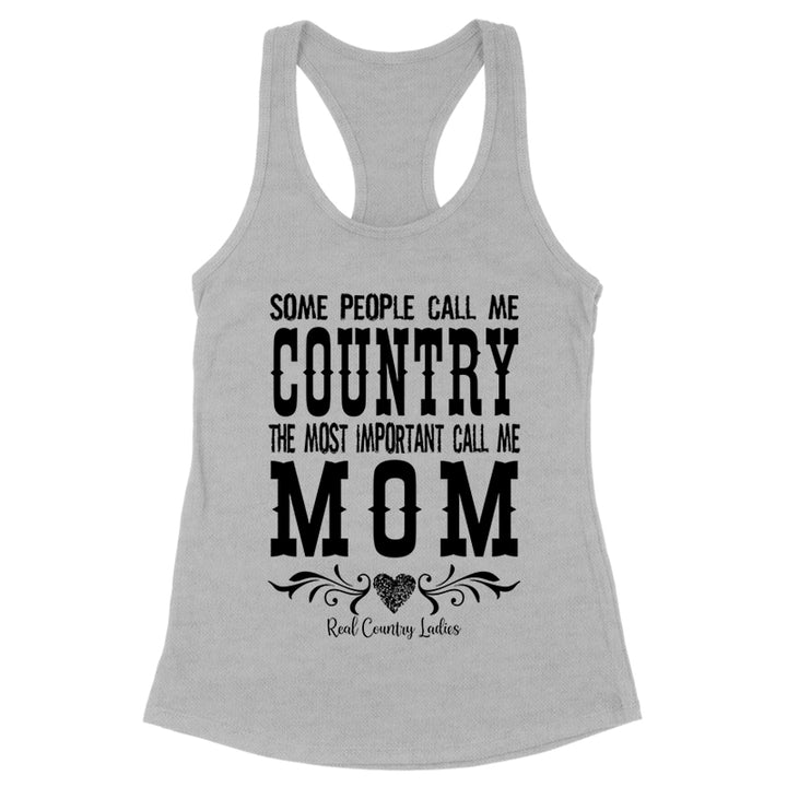 Country Mom Black Print Front Apparel