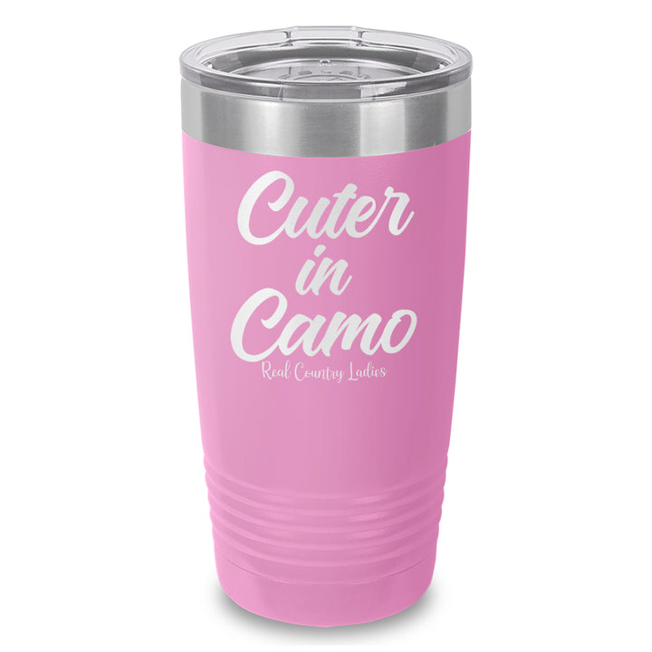 Cuter In Camo Laser Etched Tumbler