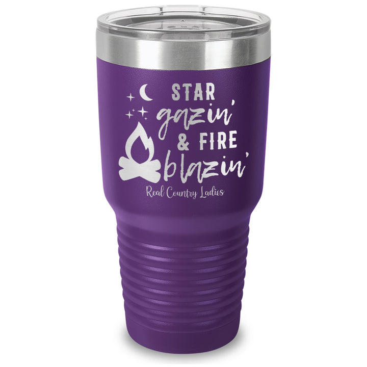 Star Gazin And Fire Blazin Laser Etched Tumbler