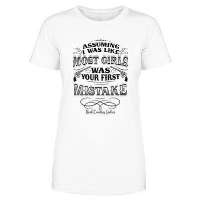Your First Mistake Black Print Front Apparel