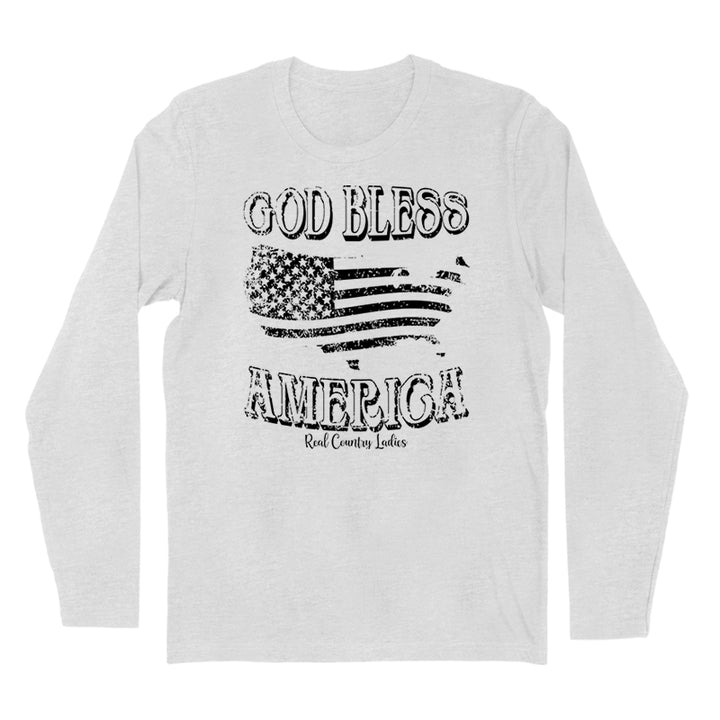 God Bless America Black Print Hoodies & Long Sleeves