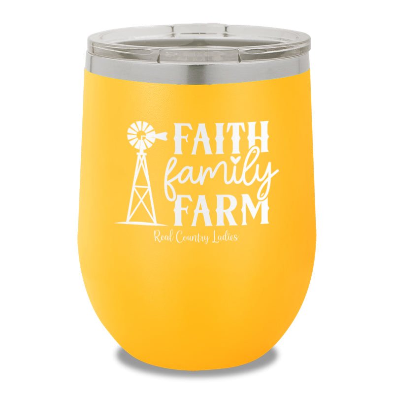 Faith Family Farm 12oz Stemless Wine Cup