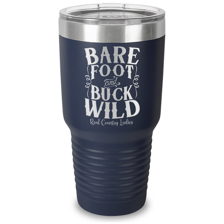 Bare Foot And Buck Wild Laser Etched Tumbler