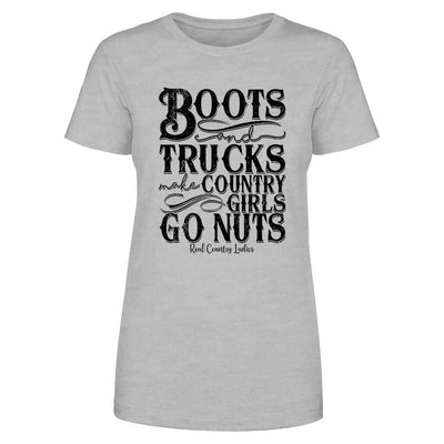 Boots And Trucks Black Print Front Apparel