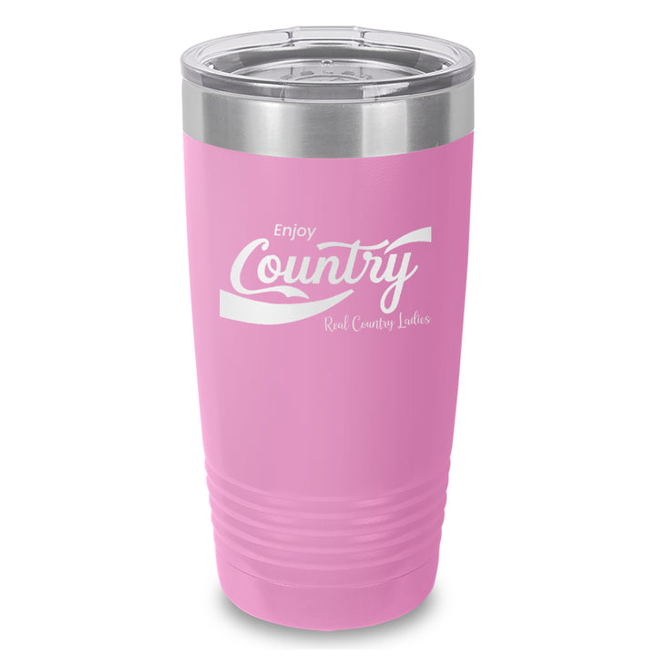 Enjoy Country Laser Etched Tumbler