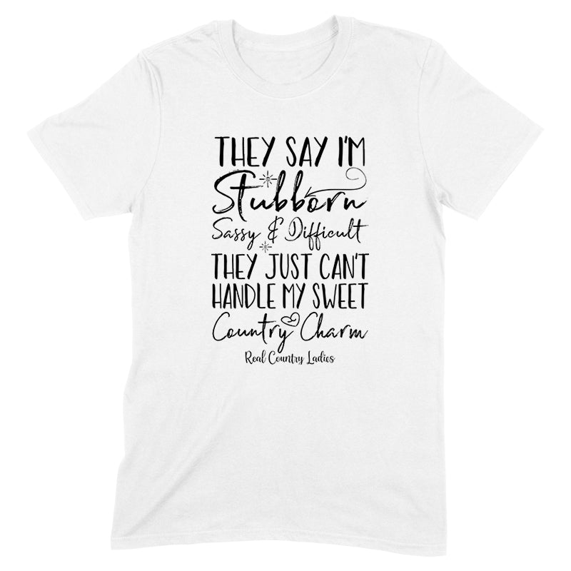 Sweet Country Charm Black Print Front Apparel