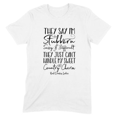 Sweet Country Charm Black Print Front Apparel