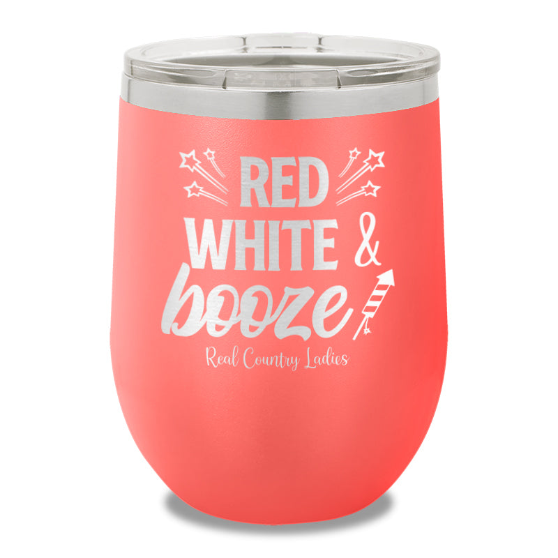 Red White And Booze 12oz Stemless Wine Cup