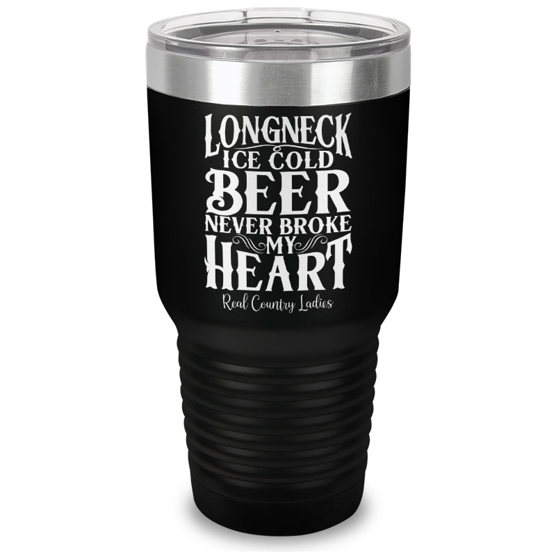 Longneck Ice Cold Beer Laser Etched Tumbler