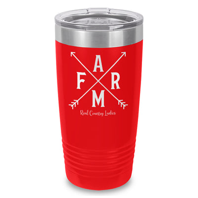 Farm Arrows Laser Etched Tumbler