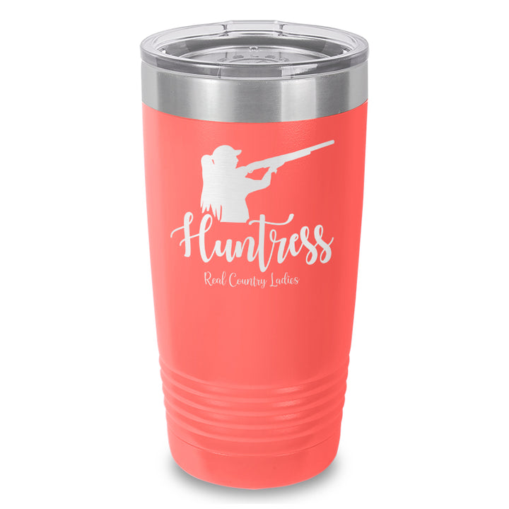 Huntress Shotgun Laser Etched Tumbler