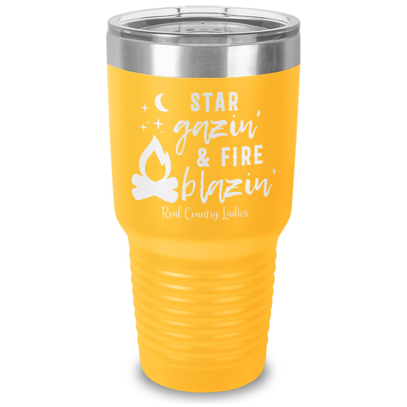 Star Gazin And Fire Blazin Laser Etched Tumbler