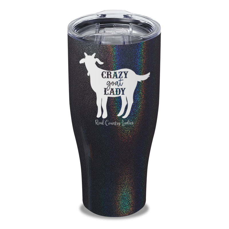 Crazy Goat Lady Laser Etched Tumbler