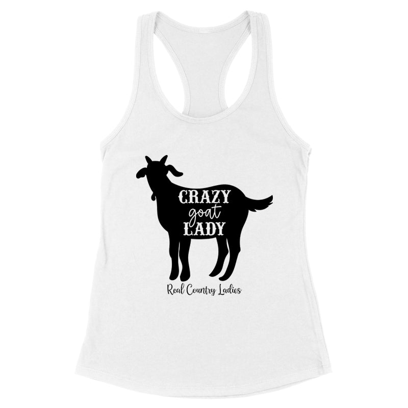 Crazy Goat Lady Black Print Apparel
