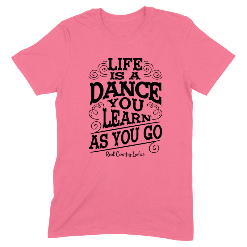 Life Is A Dance Black Print Front Apparel