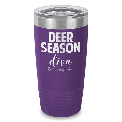 Deer Season Diva Laser Etched Tumbler