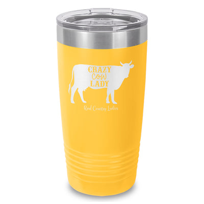 Crazy Cow Lady Laser Etched Tumbler