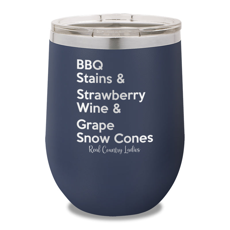 BBQ Stains 12oz Stemless Wine Cup