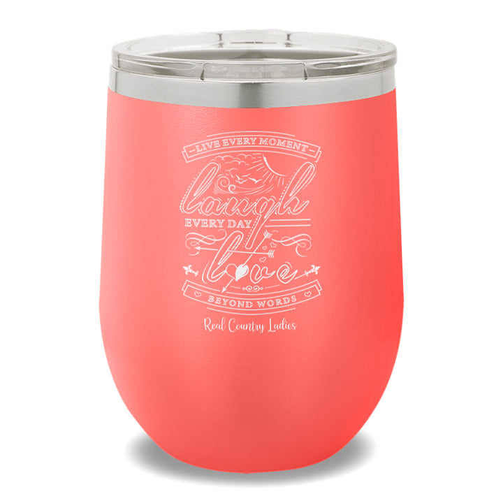 Live Laugh Love 12oz Stemless Wine Cup