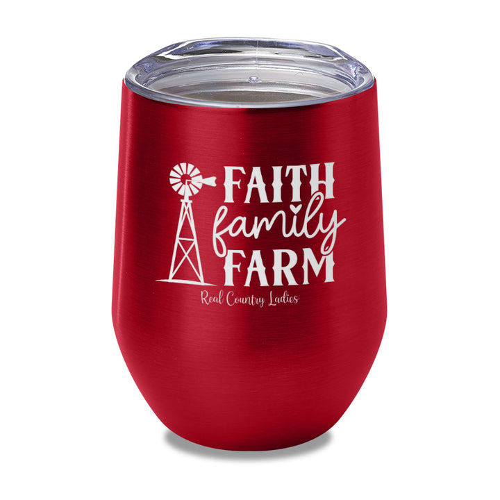 Faith Family Farm Laser Etched Tumbler