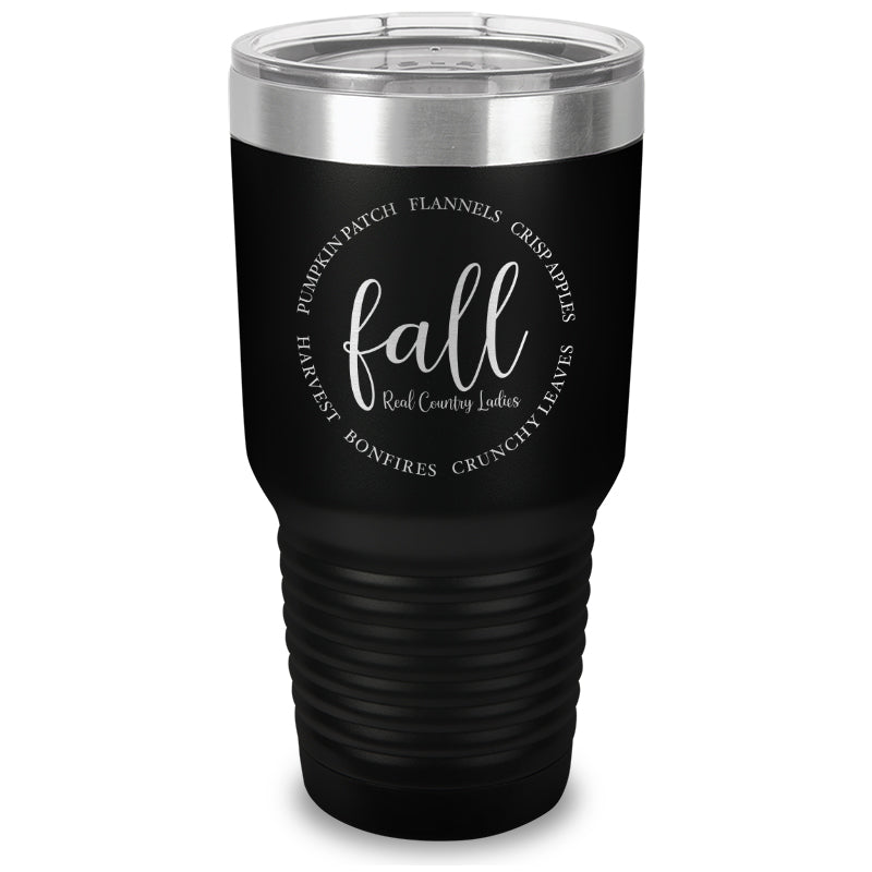 Fall Laser Etched Tumbler